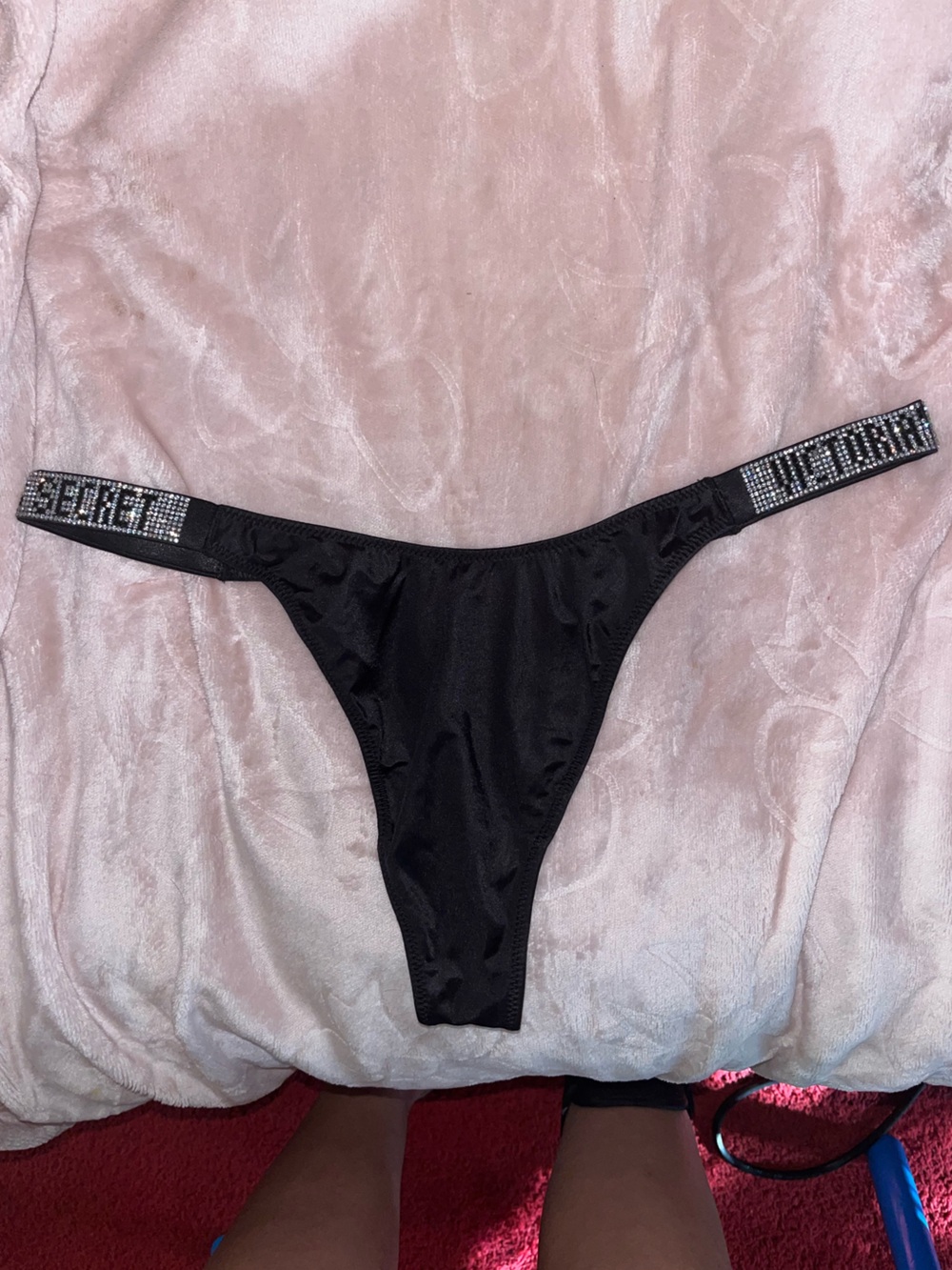 Victoria’s Secret Rhinestone Strap Thong size Large